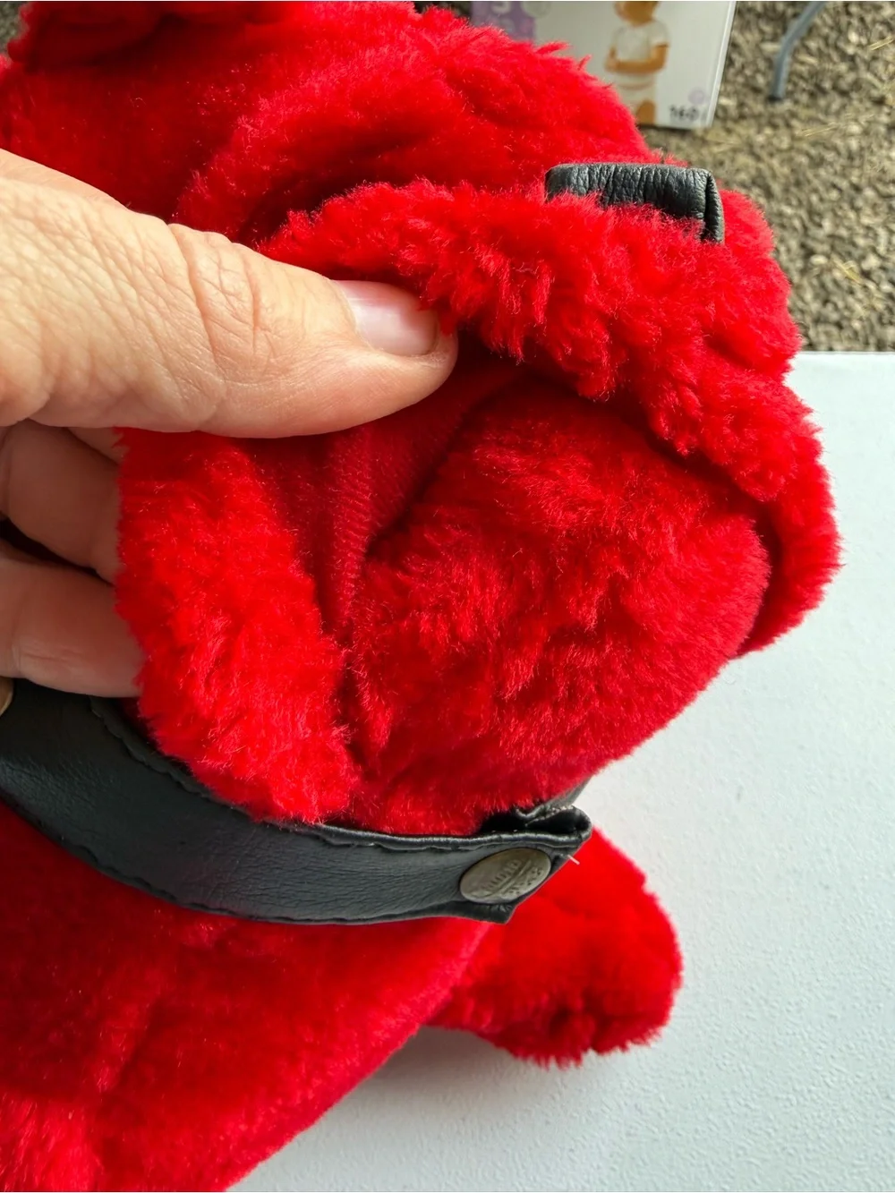 Red Dog Bulldog Pug by Goffa 10 Inch Plush Stuffie Stuffed Animal Vintage 1990’s